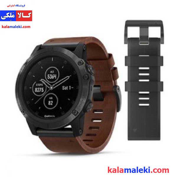 ساعت گارمین مدل Fenix 5X Plus Leather Band